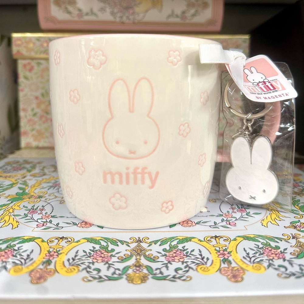 Miffy Cherry Blossom Mug with Keychain